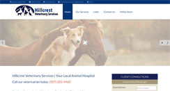 Desktop Screenshot of hillcrestveterinaryservice.com